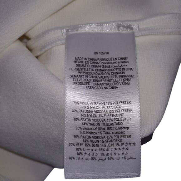 Herve Leger Sleek Alabaster Chenille Stripe Midi Dress Size S NWT - Picture 5 of 5